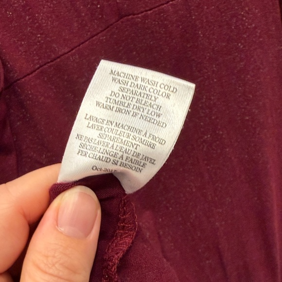 Z Supply Deep Red Metallic Tank Top - Picture 4 of 5